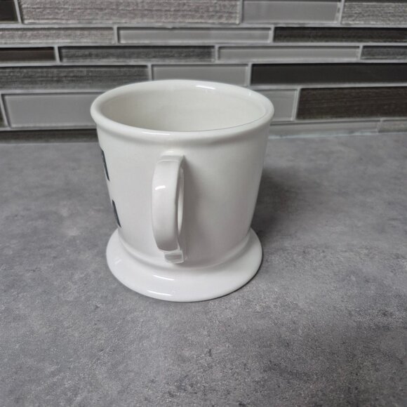 Anthropologie Monogram Mug Cream with Black Letter E - Picture 5 of 9